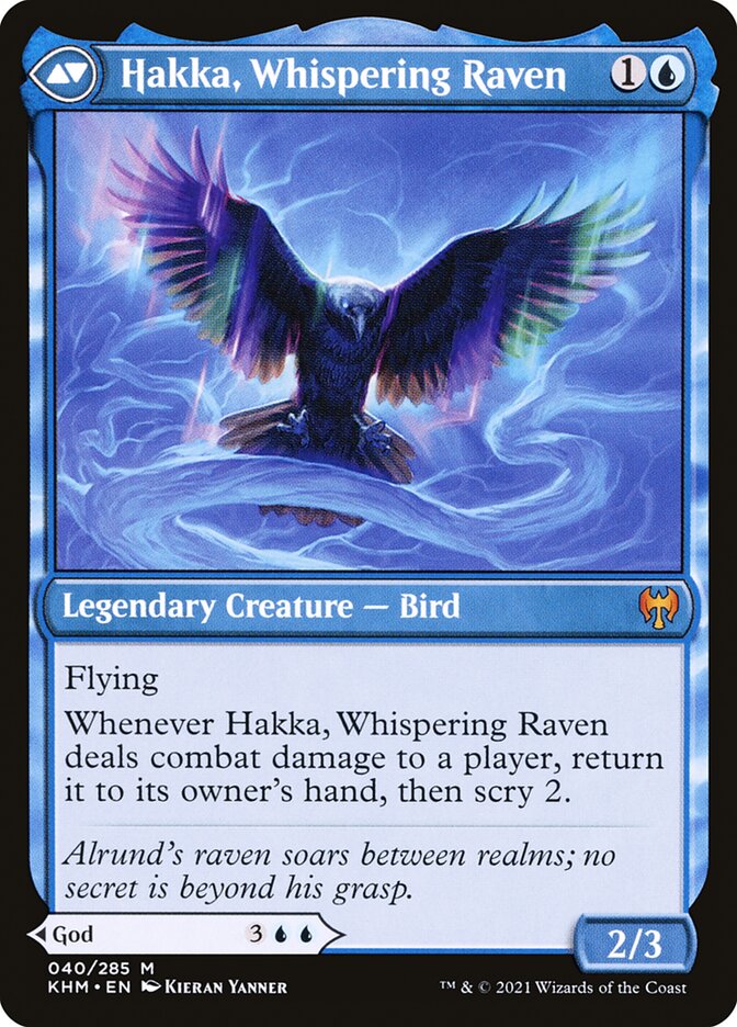 Alrund, God of the Cosmos // Hakka, Whispering Raven