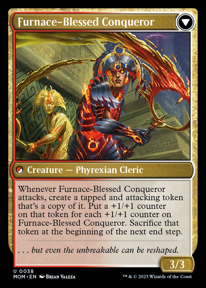 Sun-Blessed Guardian // Furnace-Blessed Conqueror - Foil