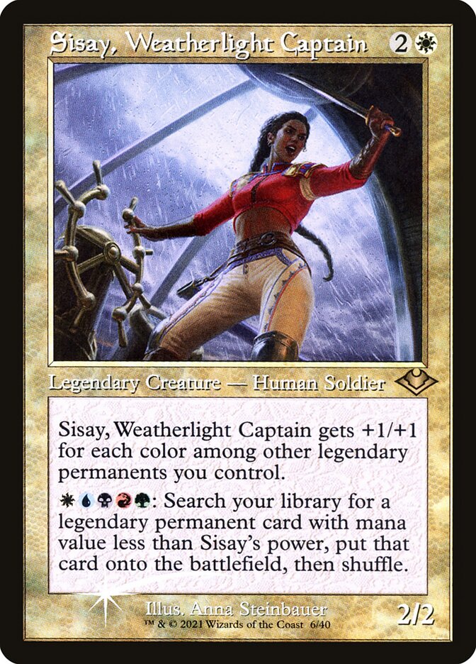 Sisay, Weatherlight Captain - Etched Foil