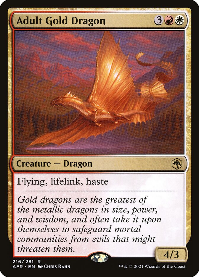Adult Gold Dragon - Foil
