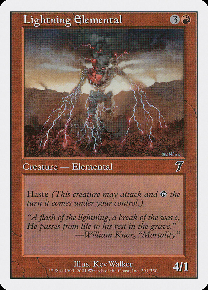 Lightning Elemental - Foil