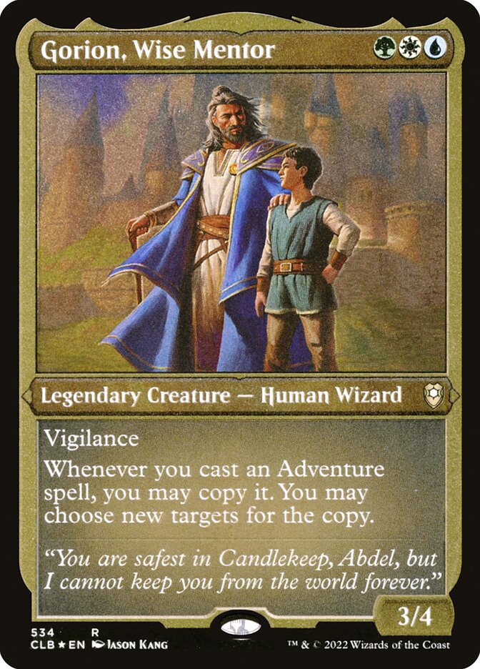 Gorion, Wise Mentor - Etched Foil