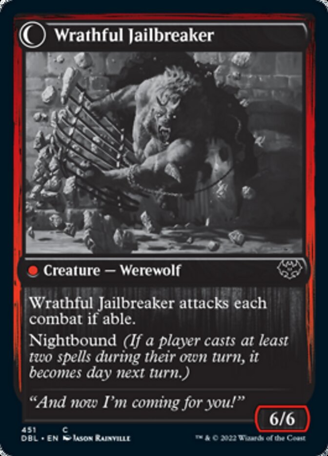 Weary Prisoner // Wrathful Jailbreaker - Foil