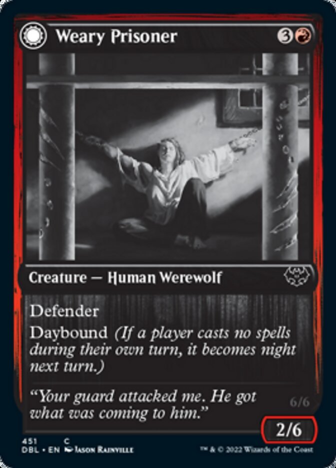 Weary Prisoner // Wrathful Jailbreaker - Foil
