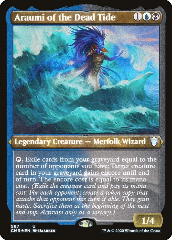 Araumi of the Dead Tide - Etched Foil