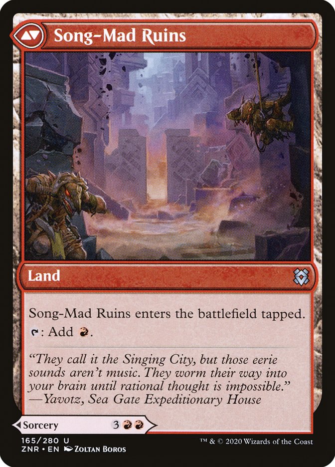 Song-Mad Treachery // Song-Mad Ruins - Foil