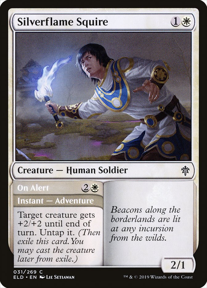 Silverflame Squire // On Alert - Foil