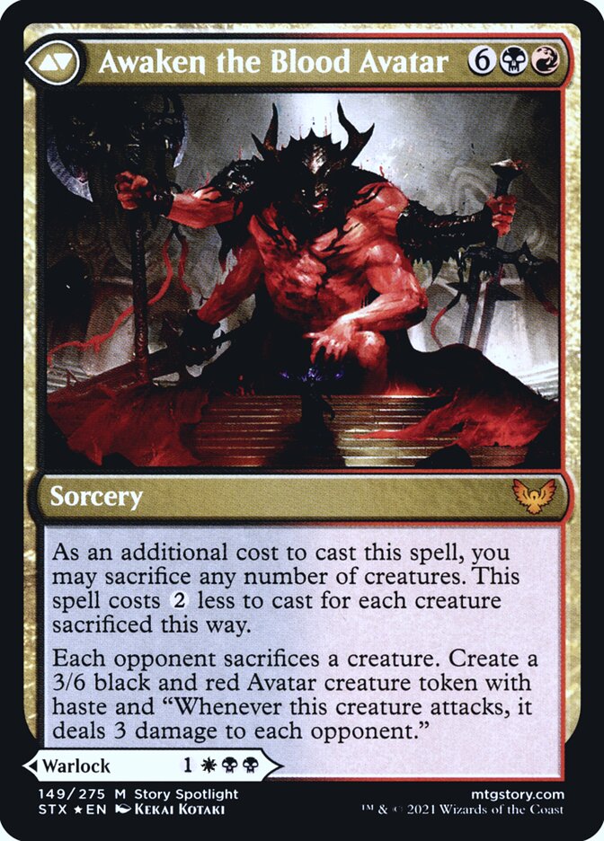 Extus, Oriq Overlord // Awaken the Blood Avatar - Foil