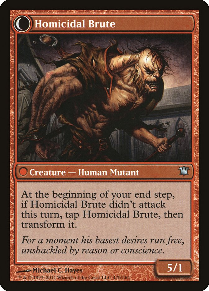 Civilized Scholar // Homicidal Brute - Foil