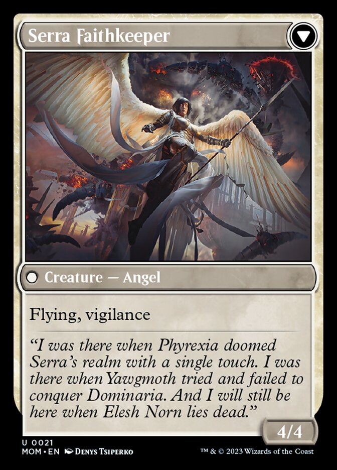 Invasion of Dominaria // Serra Faithkeeper - Foil
