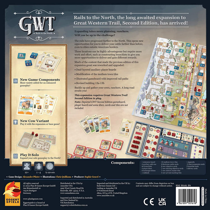Great Western Trail 2nd Ed - Expansion - Rails To The North