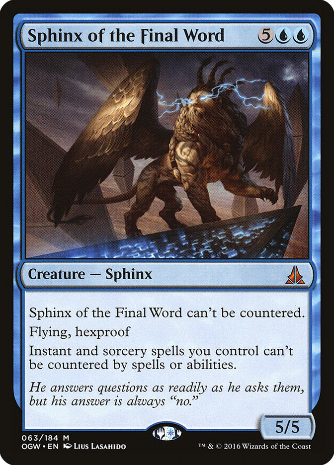 Sphinx of the Final Word - Foil