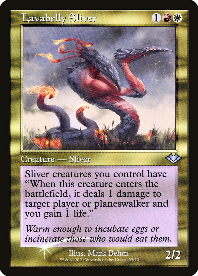 Lavabelly Sliver - Etched Foil