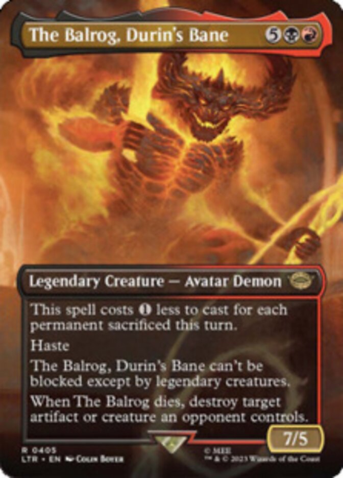 The Balrog, Durin's Bane - Foil