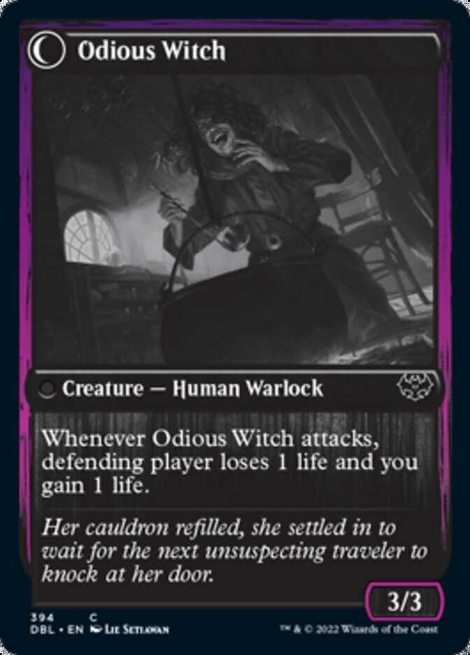 Ragged Recluse // Odious Witch - Foil