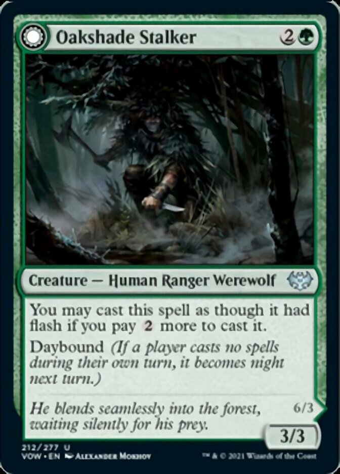 Oakshade Stalker // Moonlit Ambusher - Foil