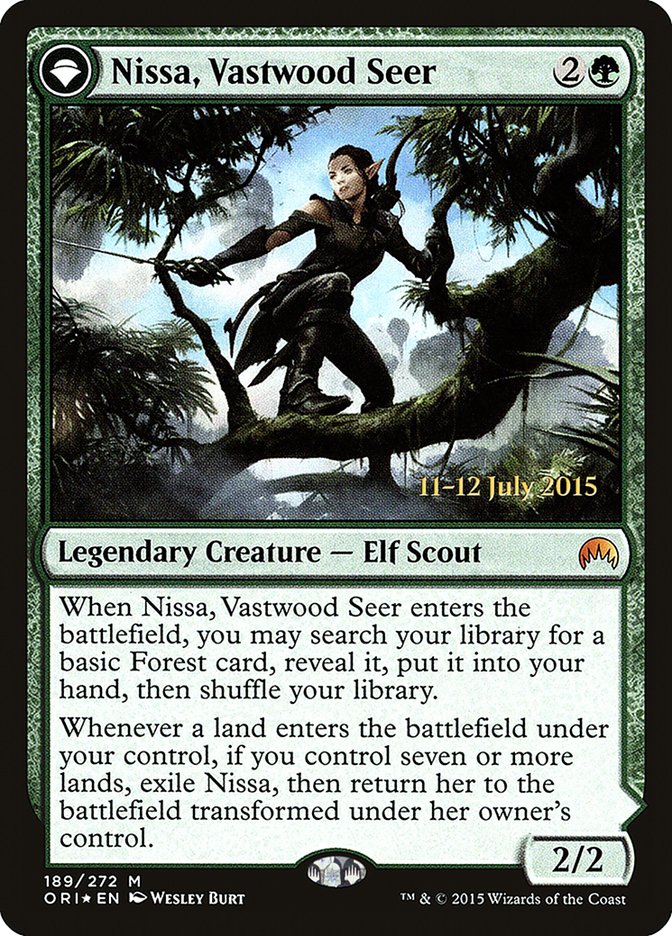 Nissa, Vastwood Seer // Nissa, Sage Animist - Foil