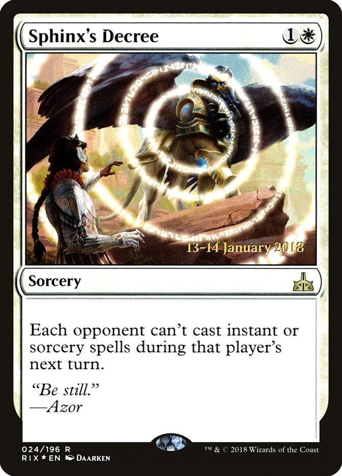 Sphinx's Decree - Foil