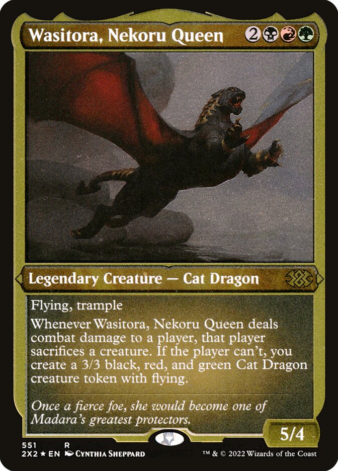Wasitora, Nekoru Queen - Etched Foil