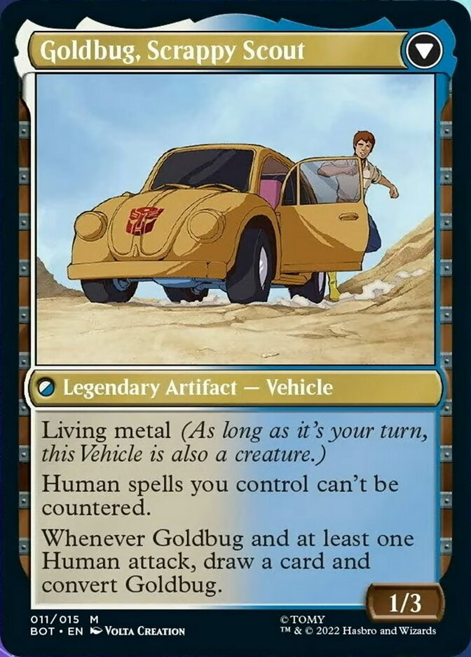 Goldbug, Humanity's Ally // Goldbug, Scrappy Scout - Foil
