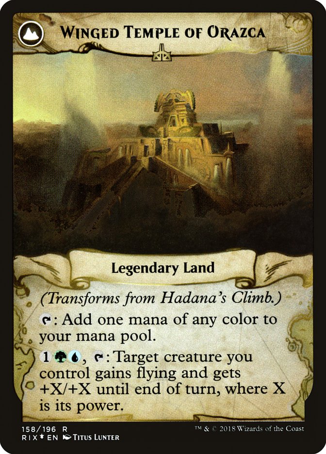 Hadana's Climb // Winged Temple of Orazca - Foil