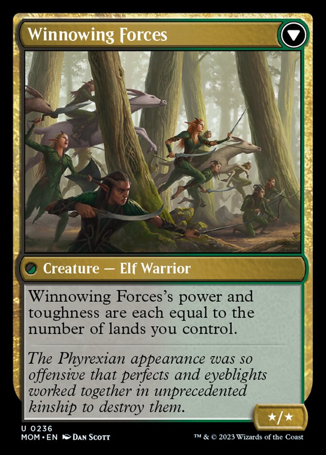 Invasion of Lorwyn // Winnowing Forces