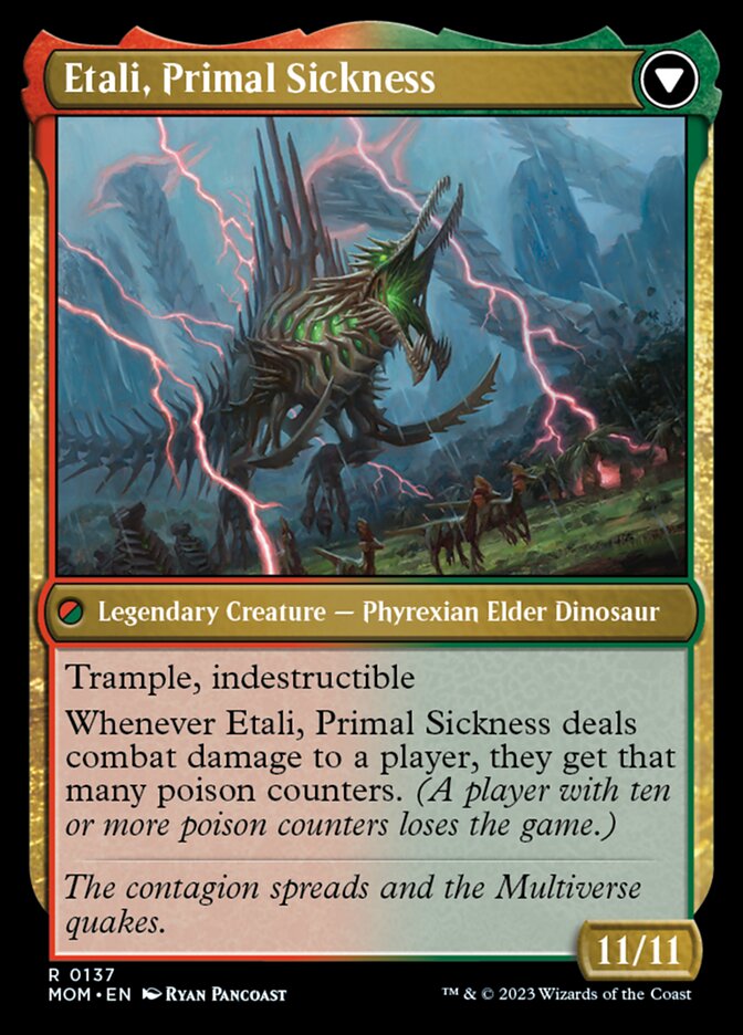 Etali, Primal Conqueror // Etali, Primal Sickness - Foil