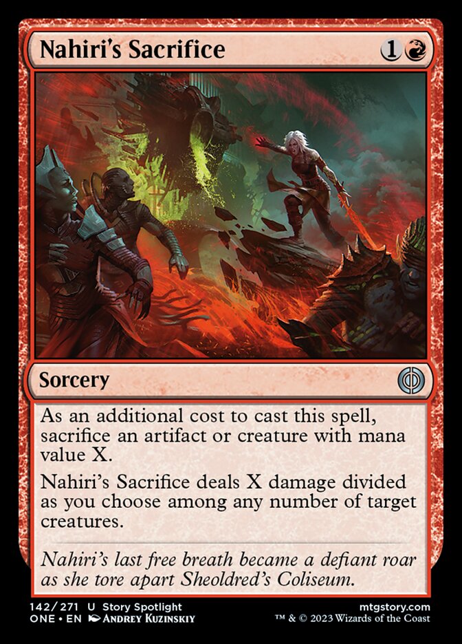 Nahiri's Sacrifice - Foil