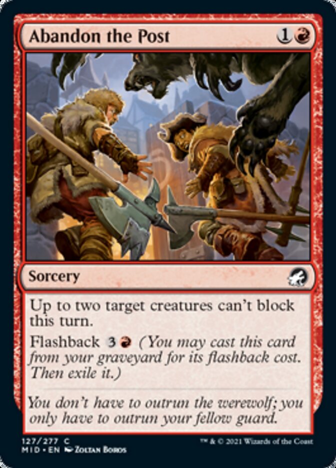 Abandon the Post - Foil