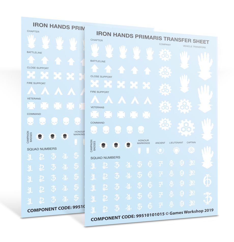 Warhammer: 40K - Iron Hands - Primaris Upgrades & Transfers
