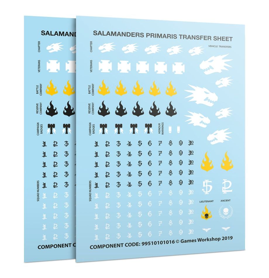 Warhammer: 40K - Salamanders - Primaris Upgrades & Transfers