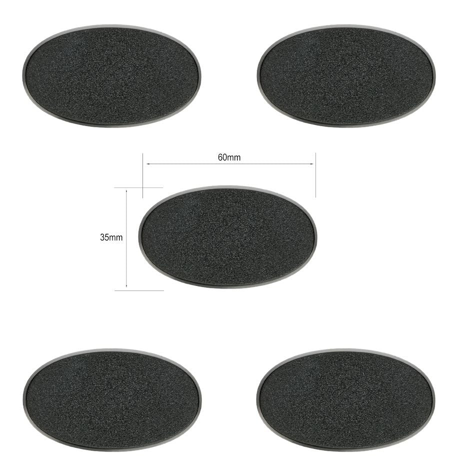 Citadel - Bases - 60x35mm Oval (5 st)