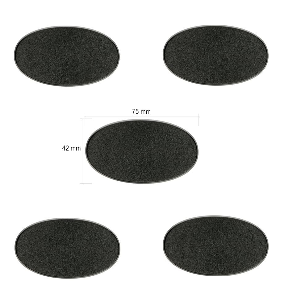Citadel - Bases - 75x42mm Oval (5 st)