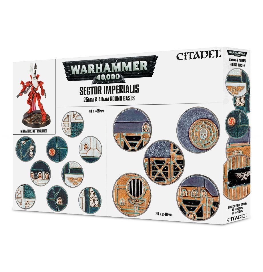 Warhammer: 40K - Sector Imperialis - 25 & 40mm Round Bases