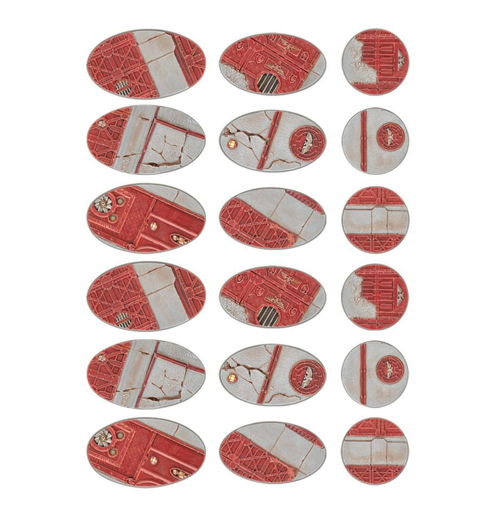 Warhammer: 40K - Sector Imperialis - 60mm Round, 75mm Oval & 90mm Oval Bases
