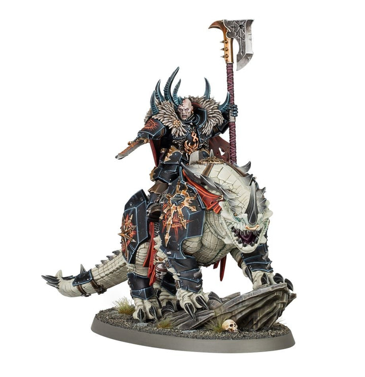 Warhammer: Age of Sigmar - Slaves To Darkness - Chaos Lord on Karkadrak