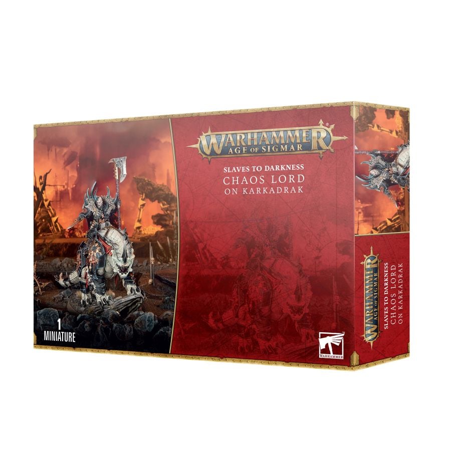 Warhammer: Age of Sigmar - Slaves To Darkness - Chaos Lord on Karkadrak