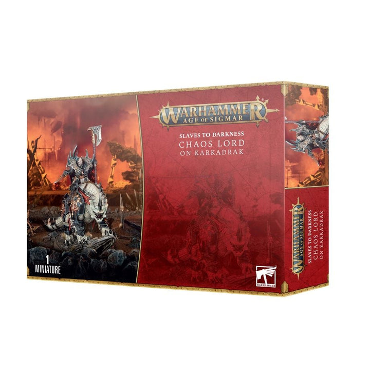 Warhammer: Age of Sigmar - Slaves To Darkness - Chaos Lord on Karkadrak