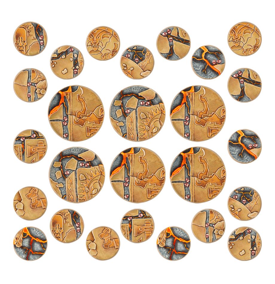 Warhammer: Age of Sigmar - Shattered Dominion - 40 & 65mm Round Bases