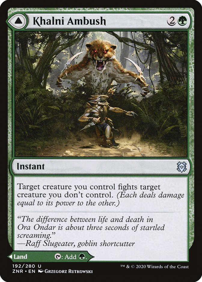 Khalni Ambush // Khalni Territory - Foil