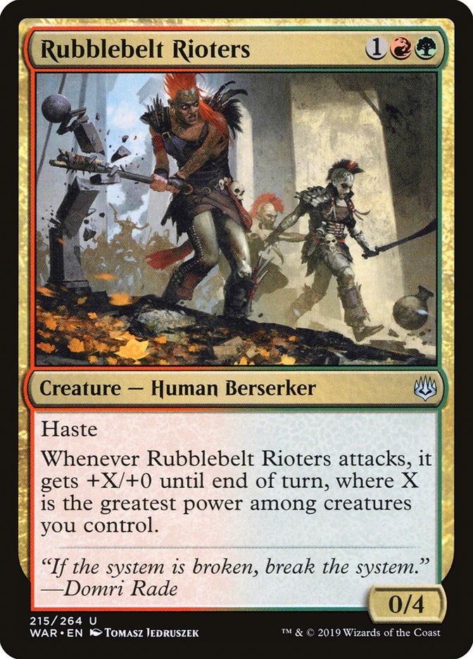 Rubblebelt Rioters - Foil