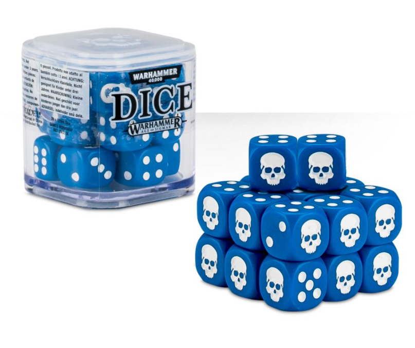 Warhammer - Dice 12mm - Different Colors