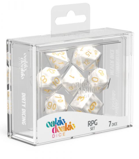 Oakie Doakie - Dice - RPG Set - Marble