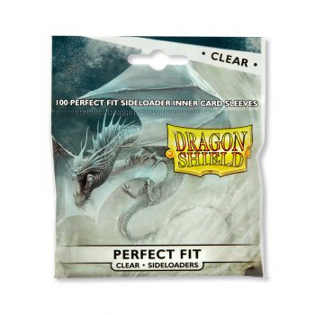 Dragon Shield - 100 Sleeves - Perfect Fit size - Side Loading - Clear