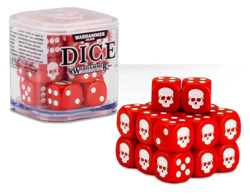 Warhammer - Dice 12mm - Different Colors