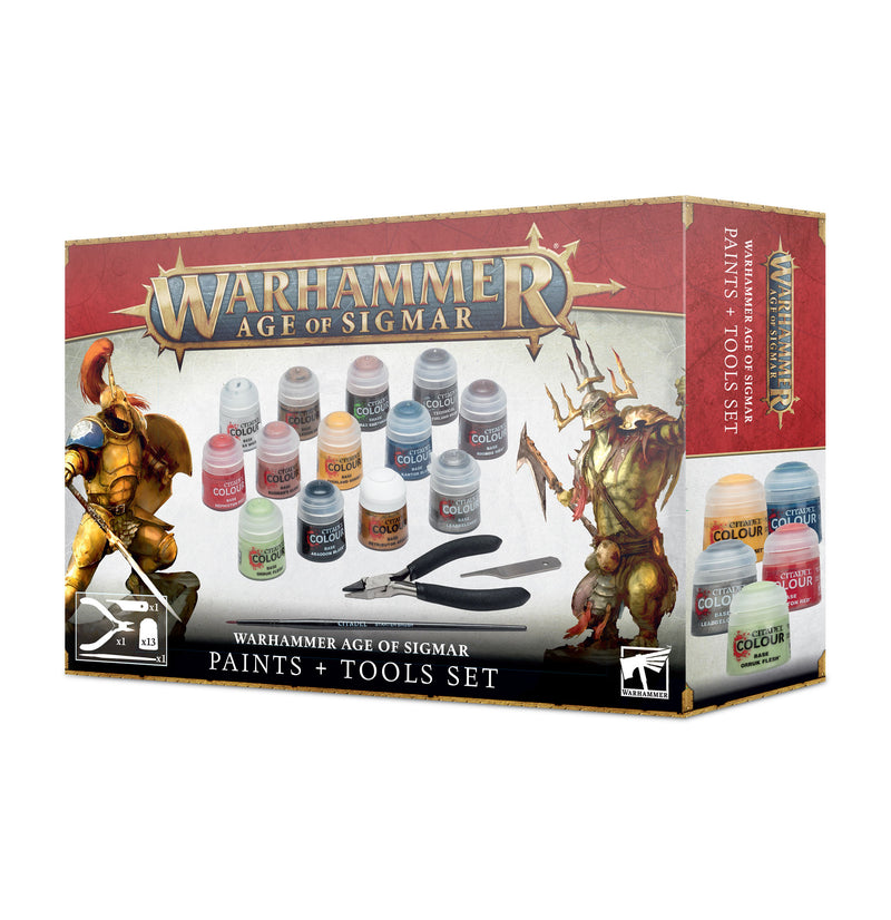 Warhammer: Age of Sigmar - Paints + Tools Set