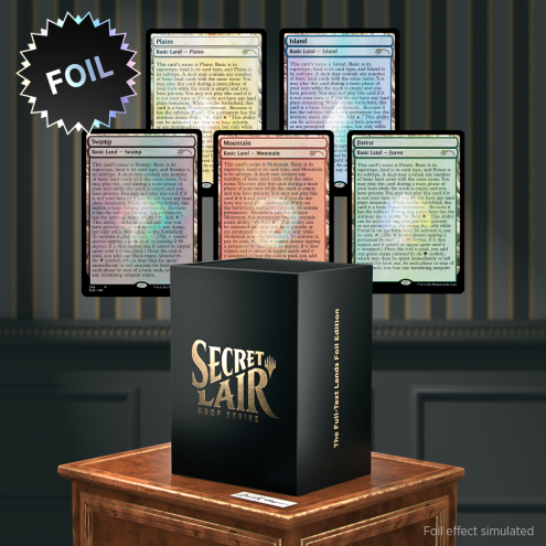 Magic: The Gathering - Secret Lair - The Full-Text Lands - Foil