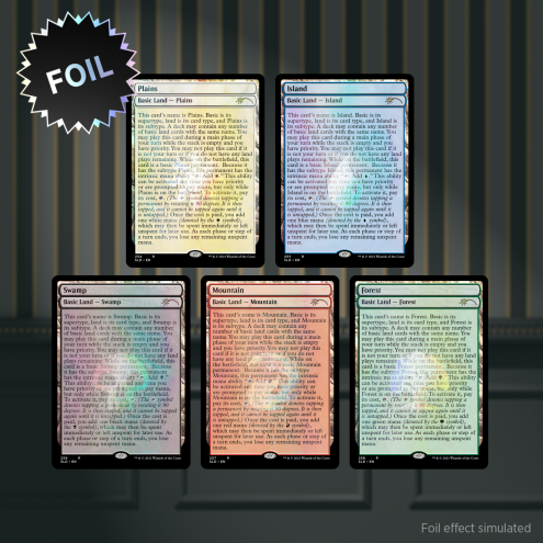 Magic: The Gathering - Secret Lair - The Full-Text Lands - Foil