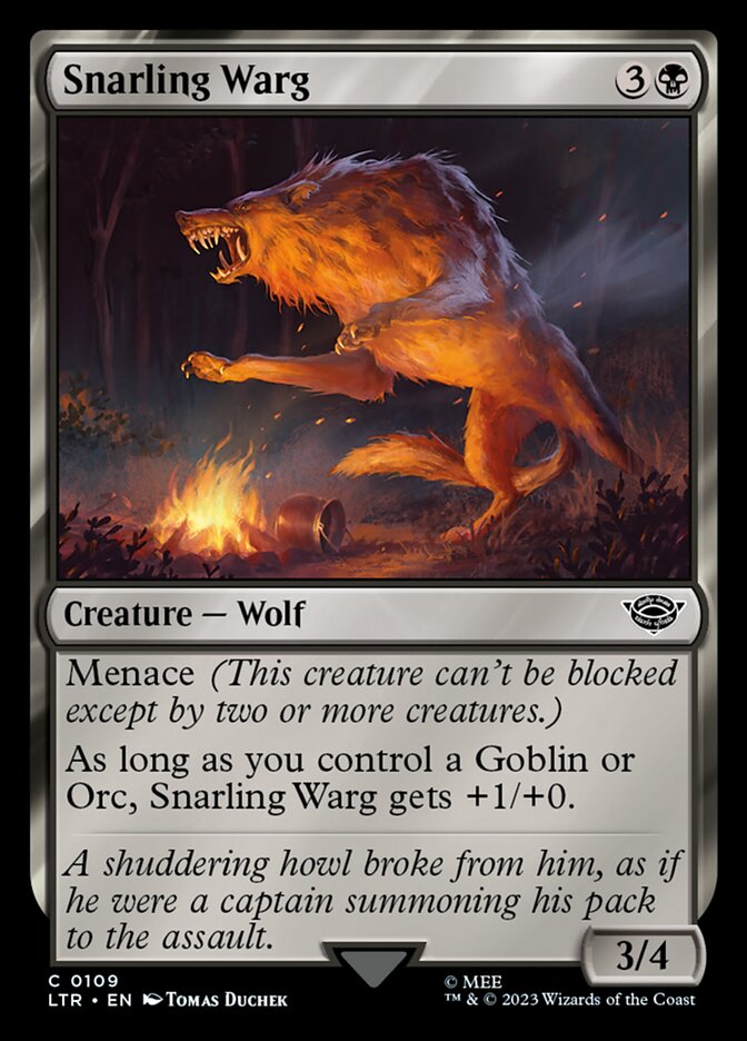 Snarling Warg - Foil