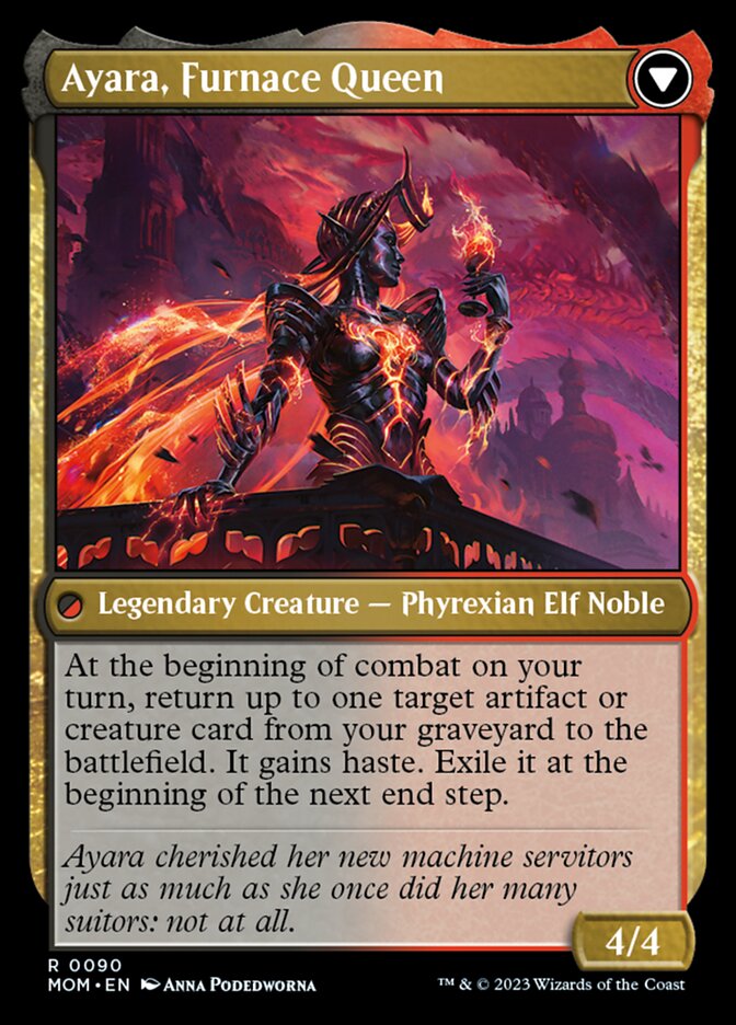 Ayara, Widow of the Realm // Ayara, Furnace Queen